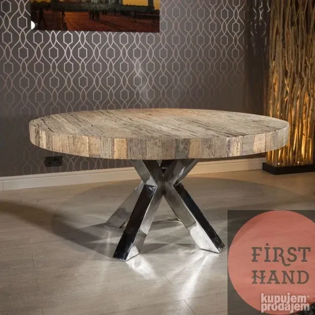 Trpezarijski Sto od punog Drveta RUSTIK NOV AKCIJA