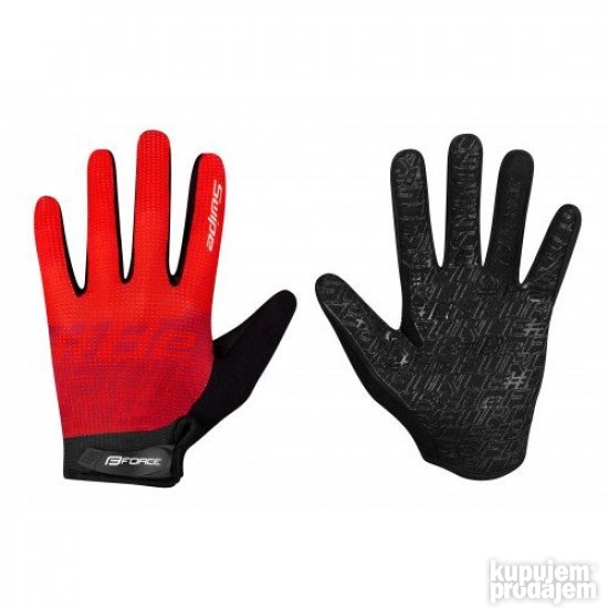 RUKAVICE letnje FORCE mtb SWIPE crevene - XL
