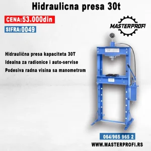 Presa za izbijanje ležajeva 30 tona GARANCIJA 1 GODINA