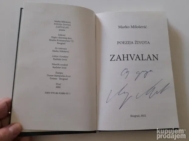 Poezija života - Zahvalan, Marko Milošević