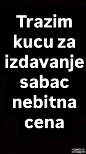 Šabac, Bair, 1.0 jednosobna, 2288 m²