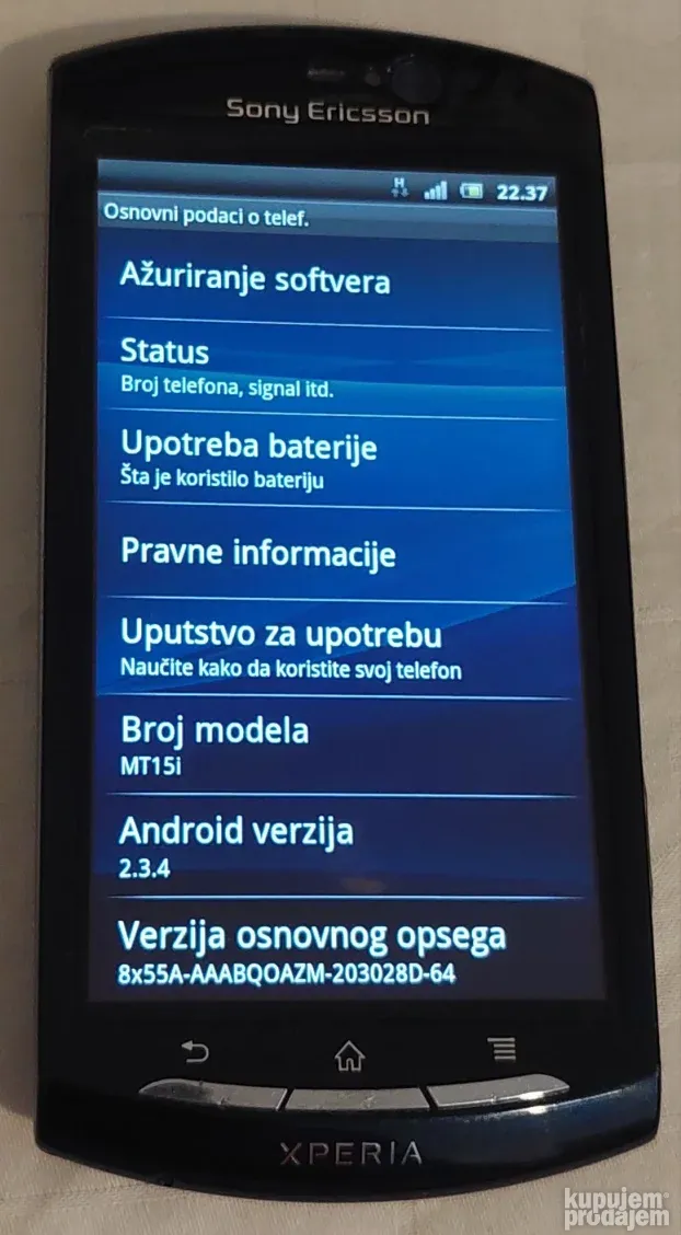 Sony Ericsson Xperia Neo MT15i sim free Srpski