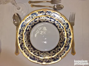 Servis za ručavanje Echt Weimar kobalt Katharina