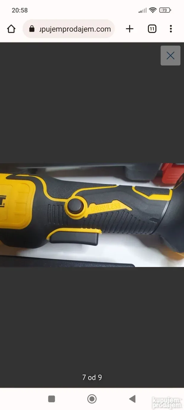 DeWalt Akumulatorska ugaona brusilica 125mm 88V