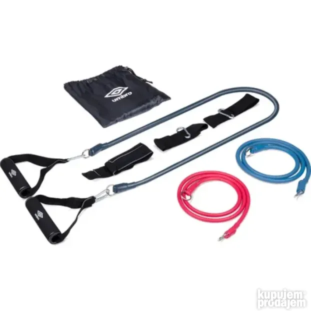 UMBRO Set elasticne gume za trening 9 delova 120cm 69184