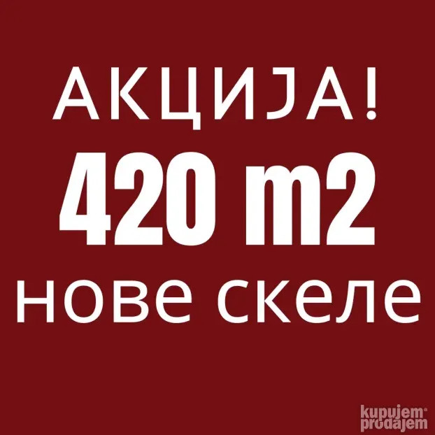 420m2 nove ramovske skele na sniženju