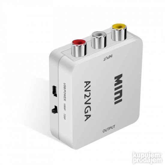 AV2VGA AV RCA/Činč na VGA konverter slika+audio zvuk
