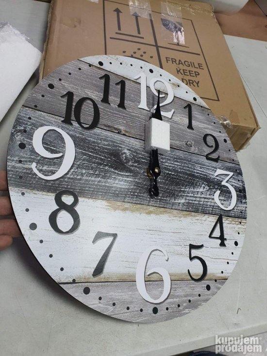 Retro Zidni Sat O33.8cm - Antique