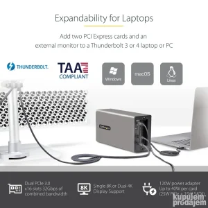 Startech 2TBT3-Pcie-Enclosure Thunderbolt 3 PCIE Expansion