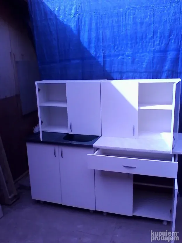 POVOLJNO!Kuhinja 1,6m u beloj boji!NOVA!