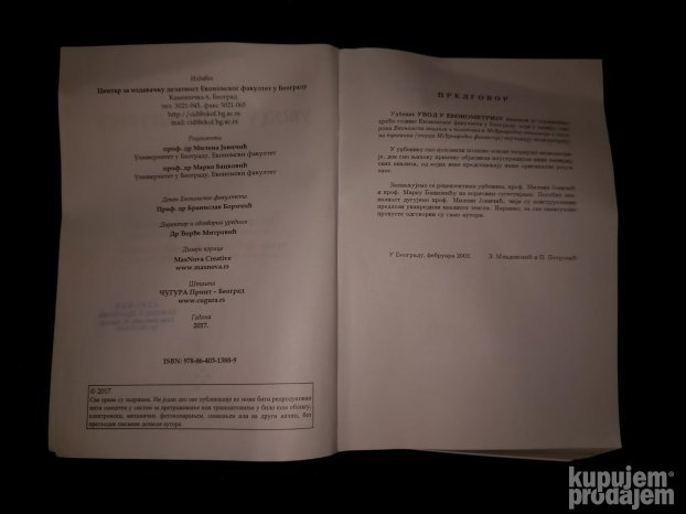 Uvod u ekonometriju