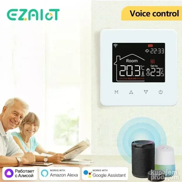 WiFi termostat 16A za elektricno, podno grejanje