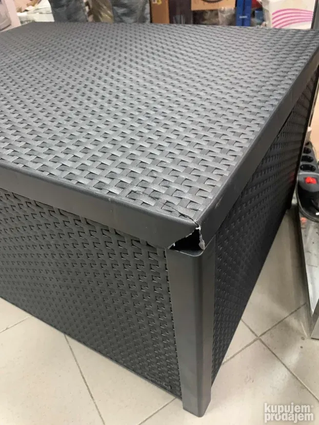 Bastenska Ratan Kutija za Odlaganje 79x59x42cm- Allibert