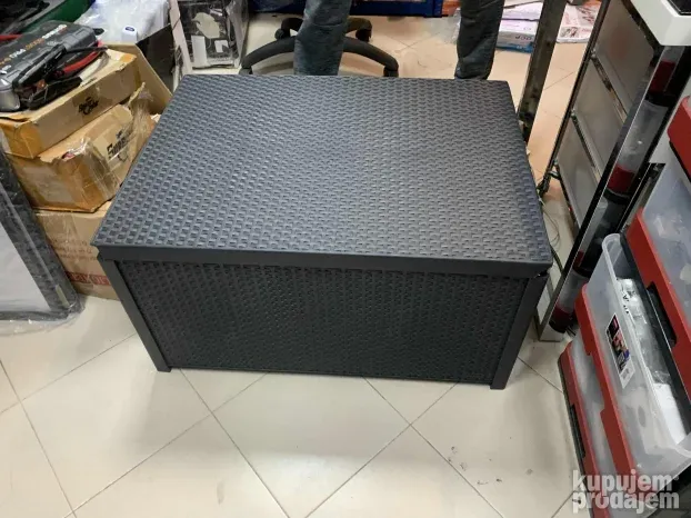 Bastenska Ratan Kutija za Odlaganje 79x59x42cm- Allibert