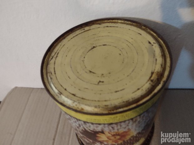 Stara limena kutija Med Medex ljubljana 4,5kg jugoslavija