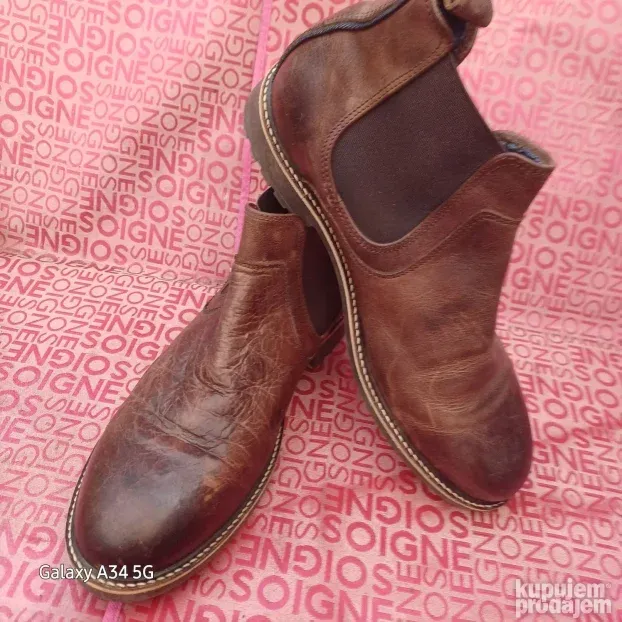 Bata 45 duboka kozna cipela djon sirova guma topp