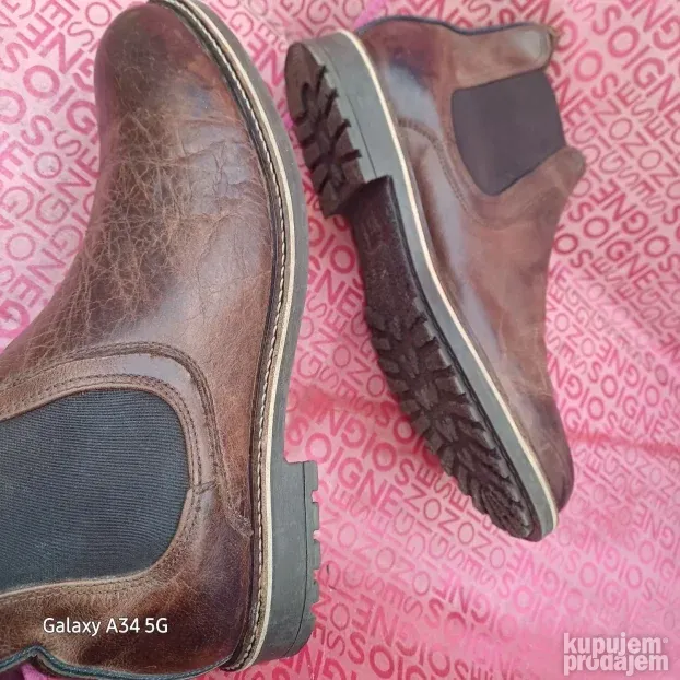 Bata 45 duboka kozna cipela djon sirova guma topp