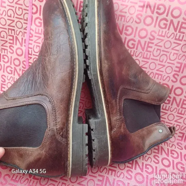 Bata 45 duboka kozna cipela djon sirova guma topp