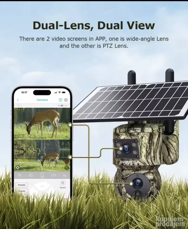 Solarna kamera 4G SIM GPS Lovačka maskirna