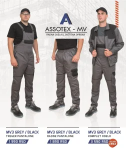 Radne pantalone MV3 od 48 do 64 (više modela)
