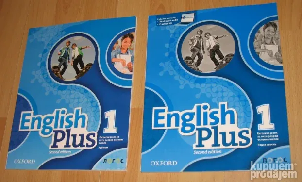 5. ENGLISH PLUS 1 LOGOS Udzbenik + radna sveska NOVO