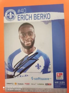 Autogram Erich Berko fudbal