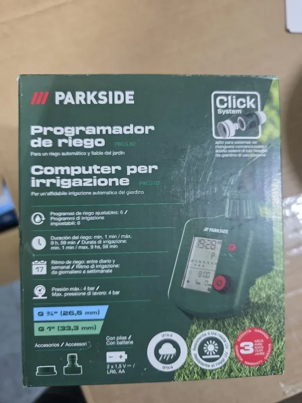 Programator, regulator navodnjavanja, Parkside PBCG B2