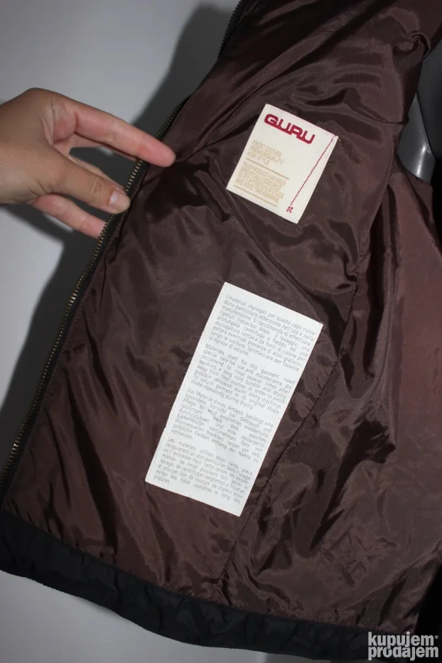 GURU perjani zenski prsluk crne boja S/36