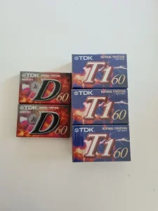 Nove 9 kom TDK T1 60  i 2 kom TDK D60