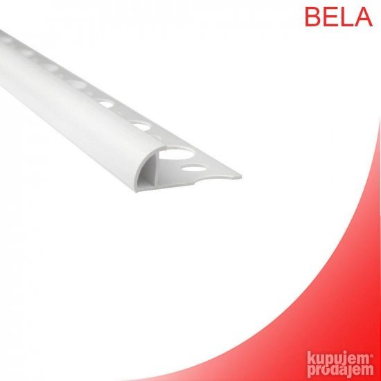 PVC Ugaona lajsna za keramiku PJE-08/10/12