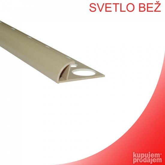 PVC Ugaona lajsna za keramiku PJE-08/10/12