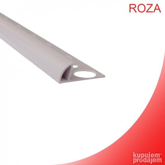 PVC Ugaona lajsna za keramiku PJE-08/10/12