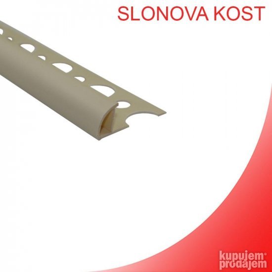 PVC Ugaona lajsna za keramiku PJE-08/10/12