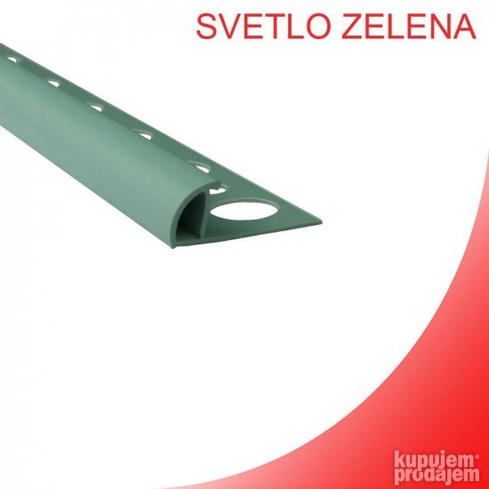 PVC Ugaona lajsna za keramiku PJE-08/10/12