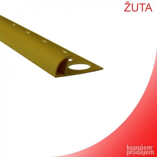 PVC Ugaona lajsna za keramiku PJE-08/10/12