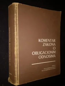 Komentar zakona o obligacionim odnosima - Dr. S. Perovic