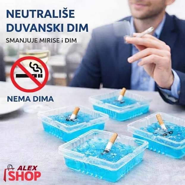 Pepeljara sa gelom koji trenutno neutrališe dim 30kom.