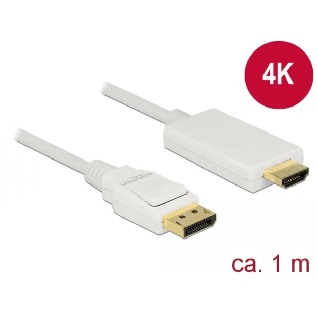 Delock Cable Displayport 1.2 Plug High Speed Hdmi-a Plug Pas