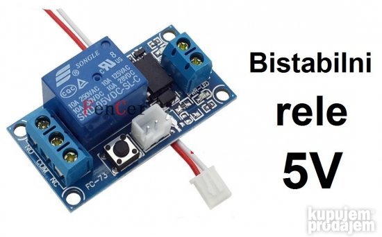 Bistabilni rele - 5V - 10A