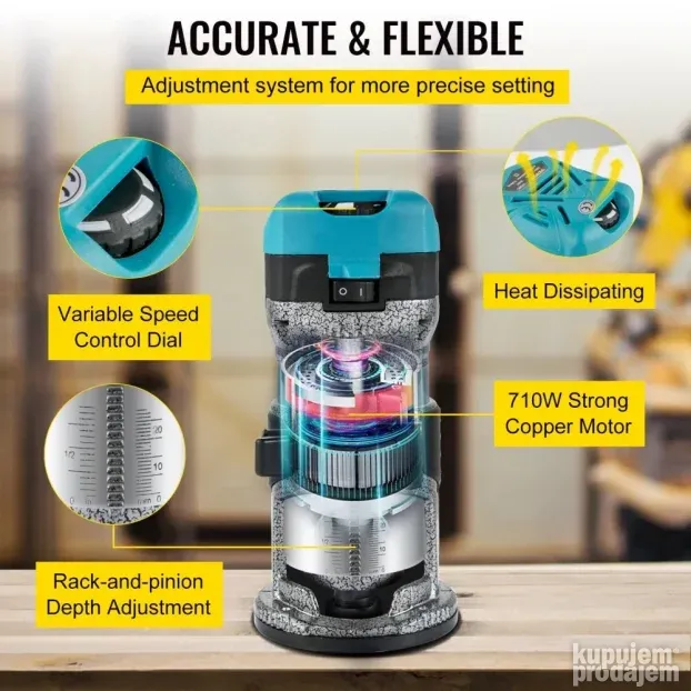 Glodalica za obradu drveta