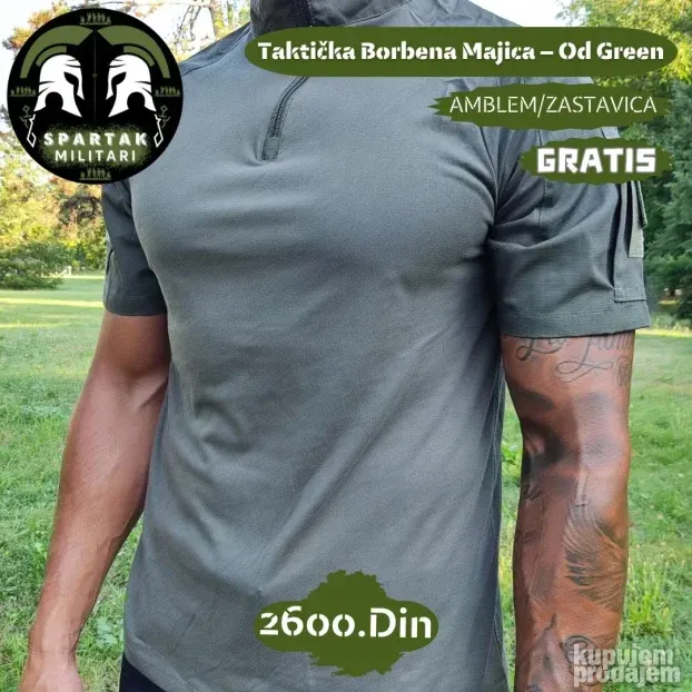 Taktička Majica - Crna - Od Green - Dark Multicam
