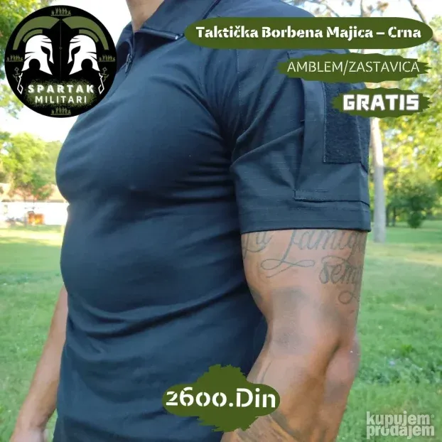Taktička Majica - Crna - Od Green - Dark Multicam