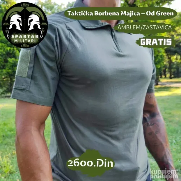 Taktička Majica - Crna - Od Green - Dark Multicam