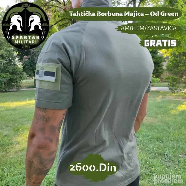 Taktička Majica - Crna - Od Green - Dark Multicam