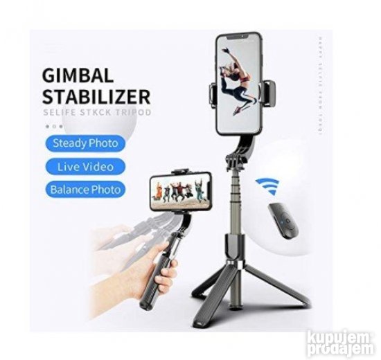 GIMBAL L08 PAMETNI Stabilizator Selfi ŠTAP BT Za Telefon
