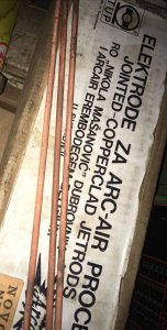 Grafitne elektrode za žlebljenje