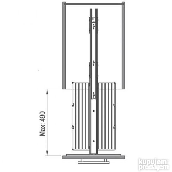 Zicani spajz ugradni Dauer 170-185-okov za namestaj