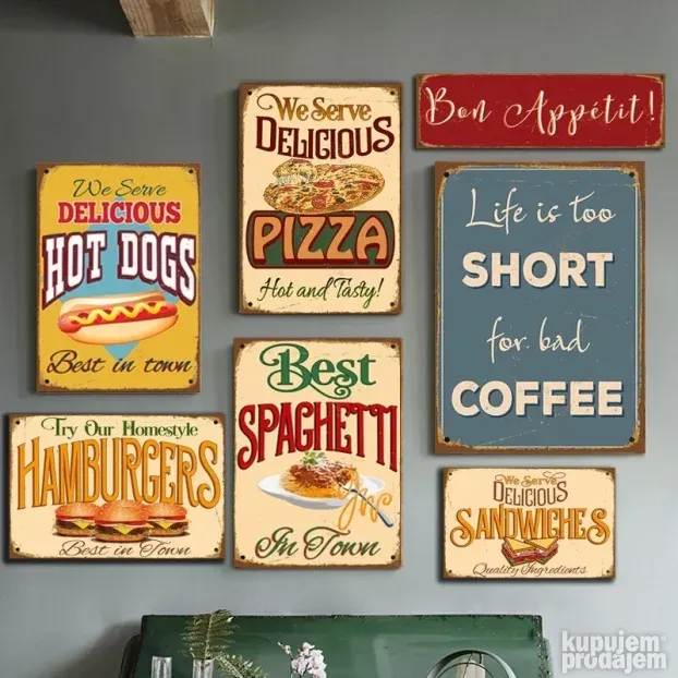 Burger Pica Slike za ugostiteljstvo,piceriju,fast food,lokal