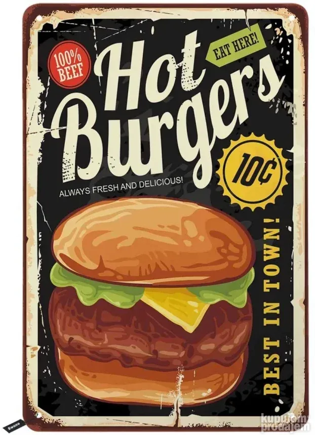 Burger Pica Slike za ugostiteljstvo,piceriju,fast food,lokal