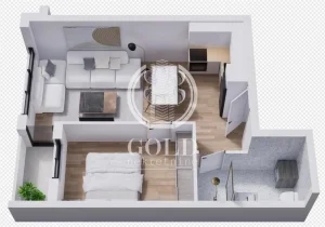 Bulevar patrijarha Pavla, 2.0 dvosoban, 43.07 m²